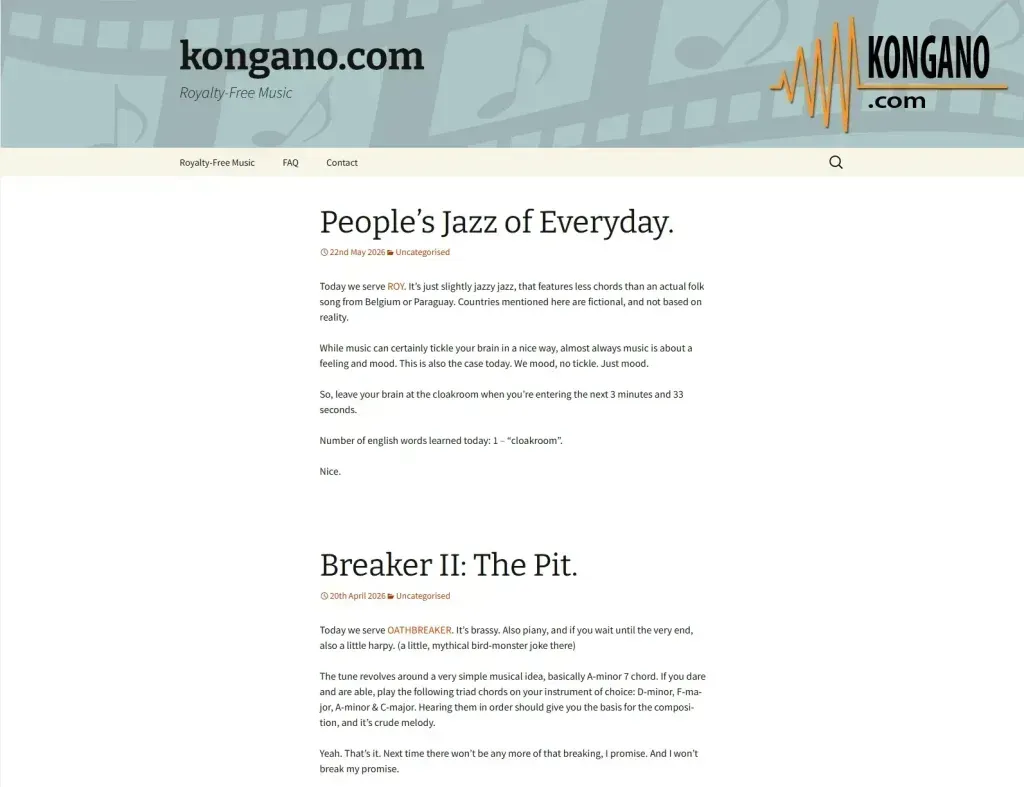 Kongano - 免费下载、免版税音乐下载的网站