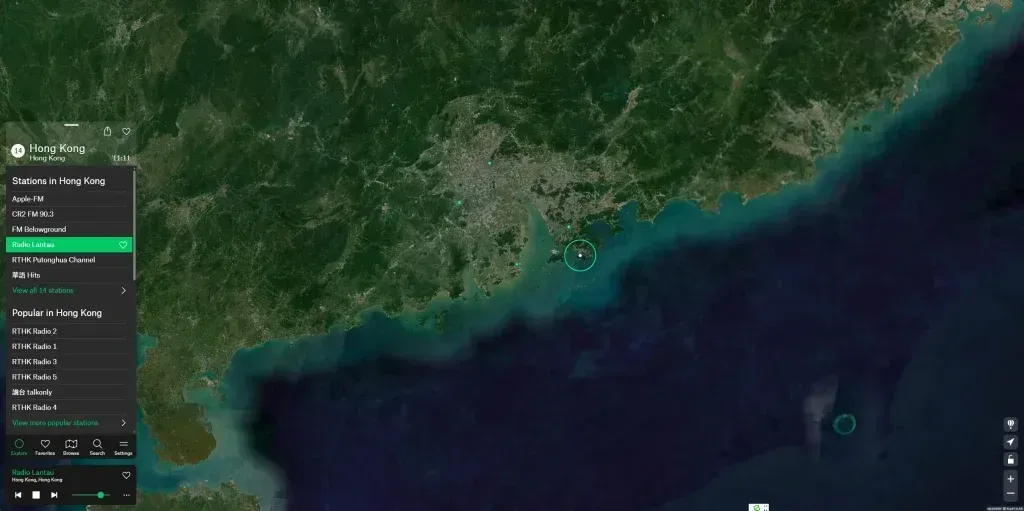 Radio Garden 全球在线电台,收录超过 4 万个站点